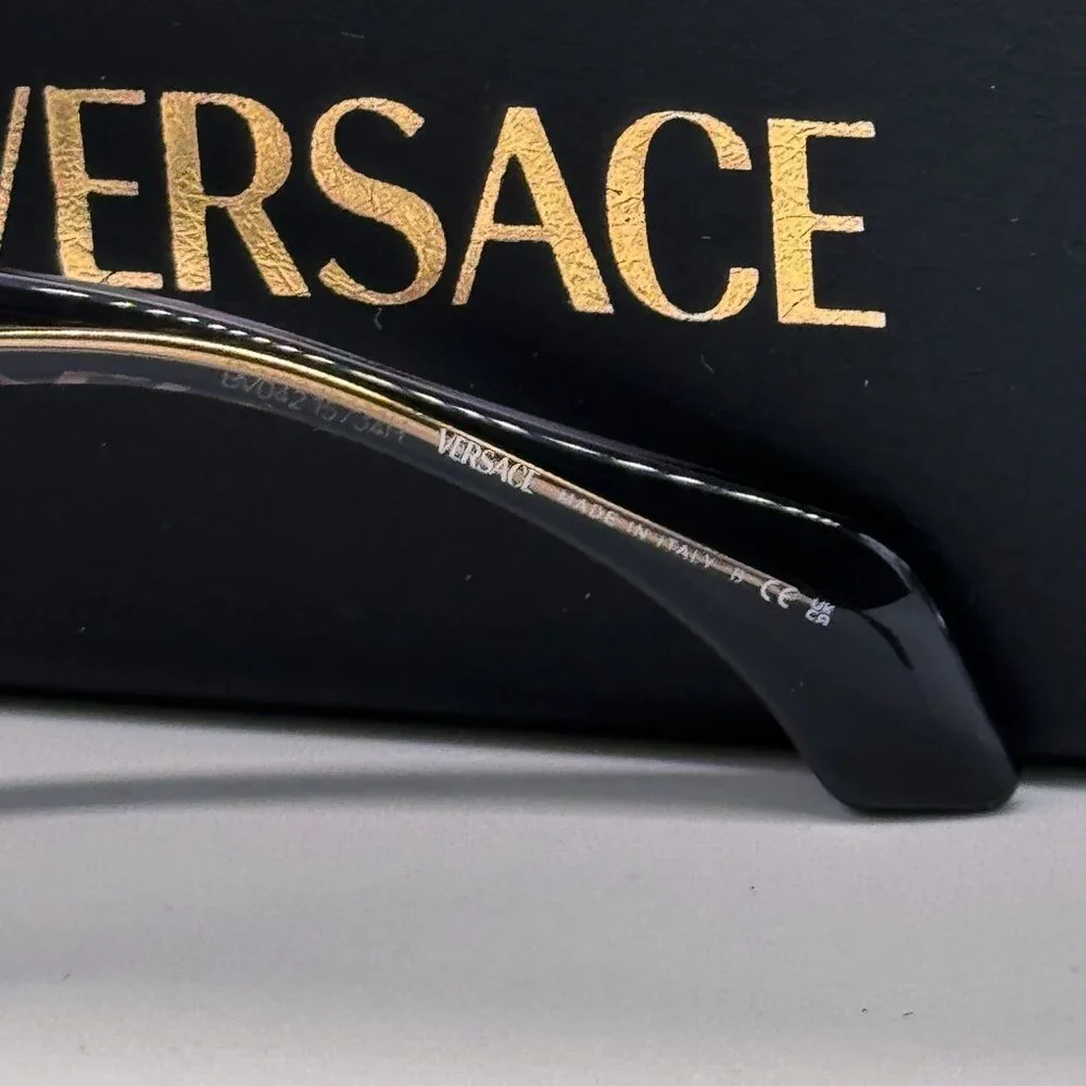 NEW VE4486 5510/71 VERSACE GRAY GREEN UNISEX SUNGLASSES VE4486 551071